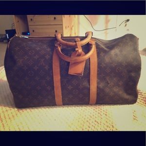 LOUIS VUITTON Monogram Keepall Bandouliere 50